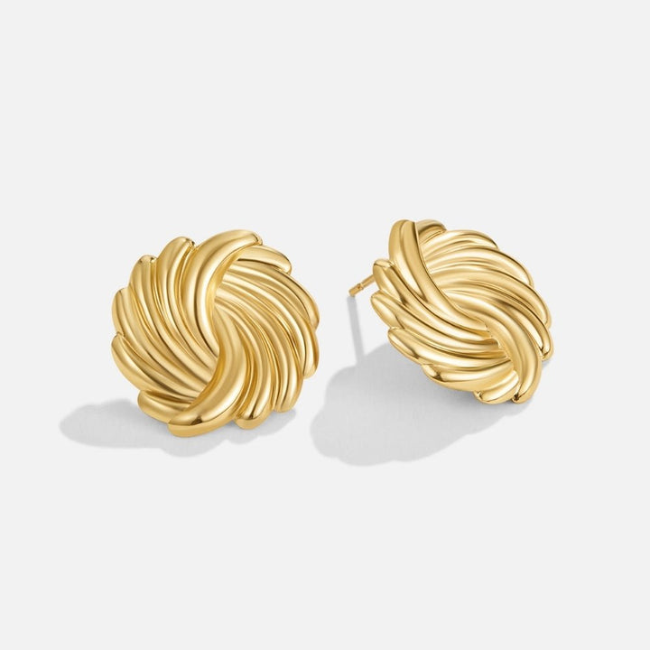 Pendientes Espirales de Oro de 18K