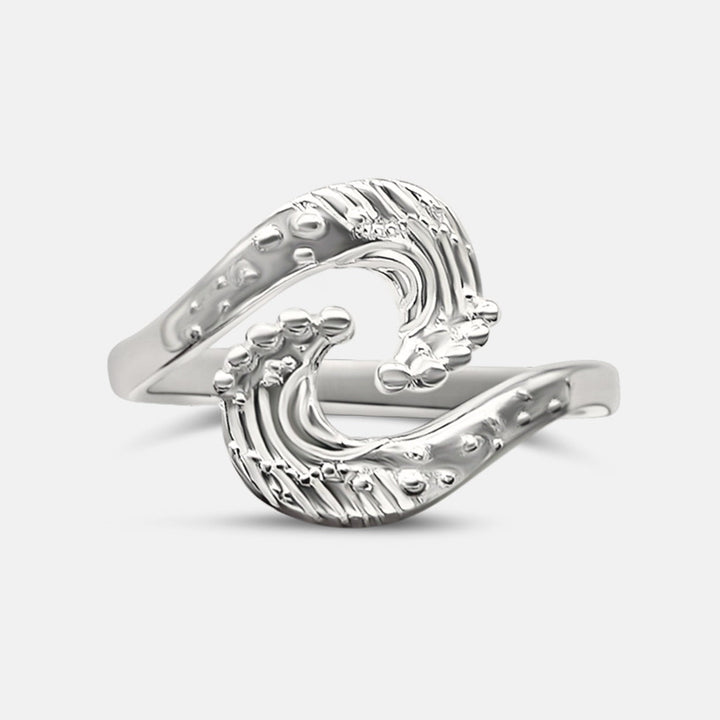 Anillo de Elegancia Doble Onda