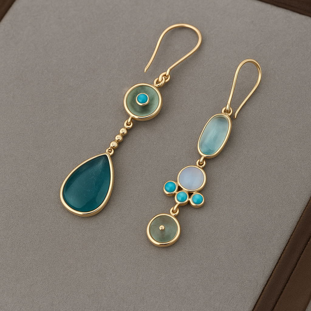 Calista | Aretes Colgantes Blue Dream