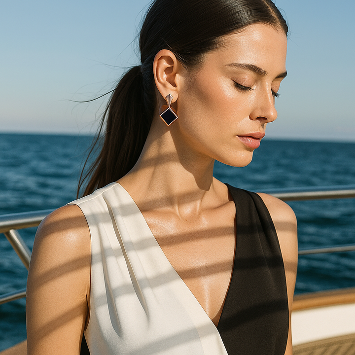 Pendientes Dazzle Midnight Square