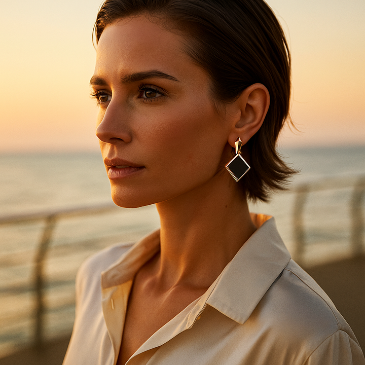 Pendientes Dazzle Midnight Square