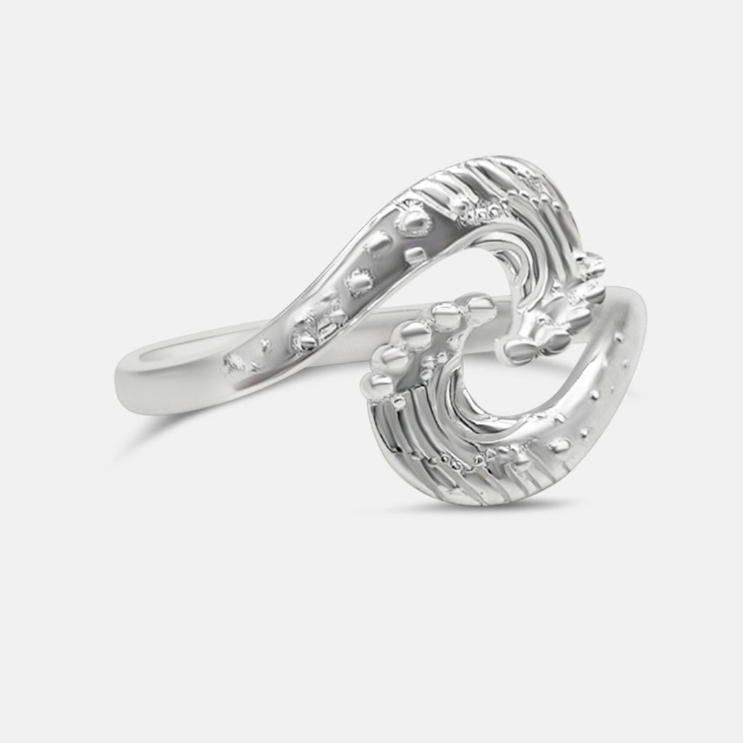 Anillo de Elegancia Doble Onda