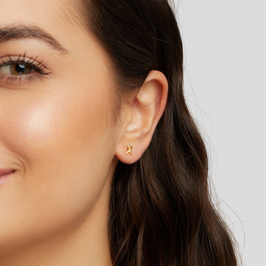 Pendientes de Stud Graffiti X