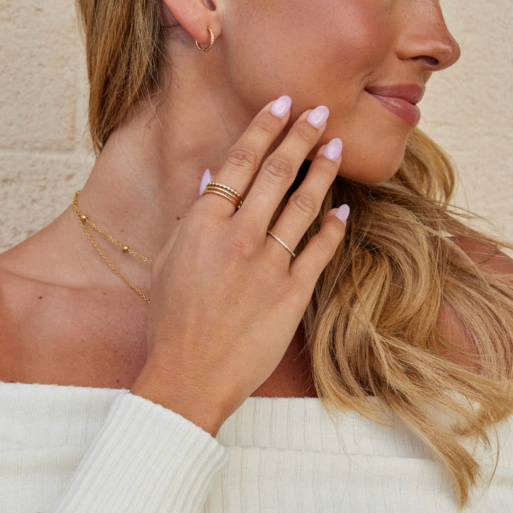 Anillo de Cristal Elowyn en Capas