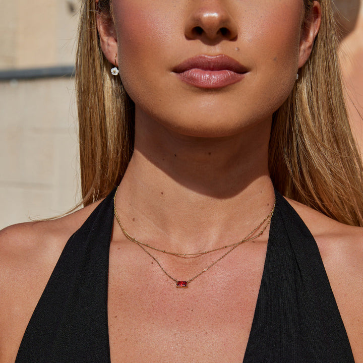 Collar Baguette de Rubí