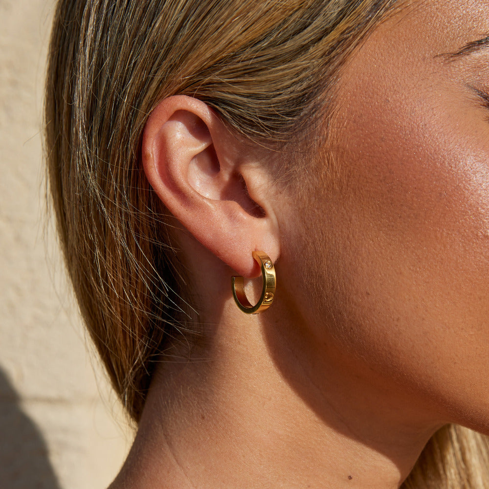 Pendientes de aro 'Pequeño Amor'