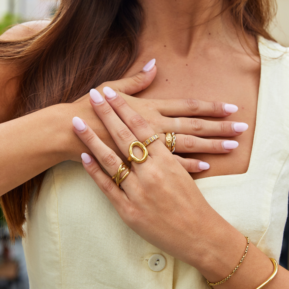 Anillo de Oro Derretido Vina