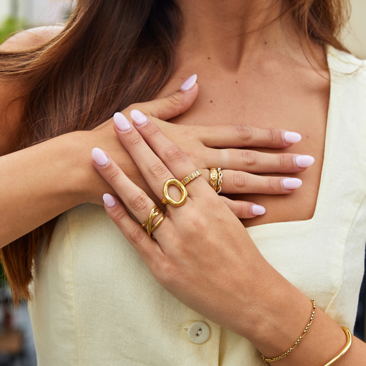 Anillo de Oro Derretido Vina