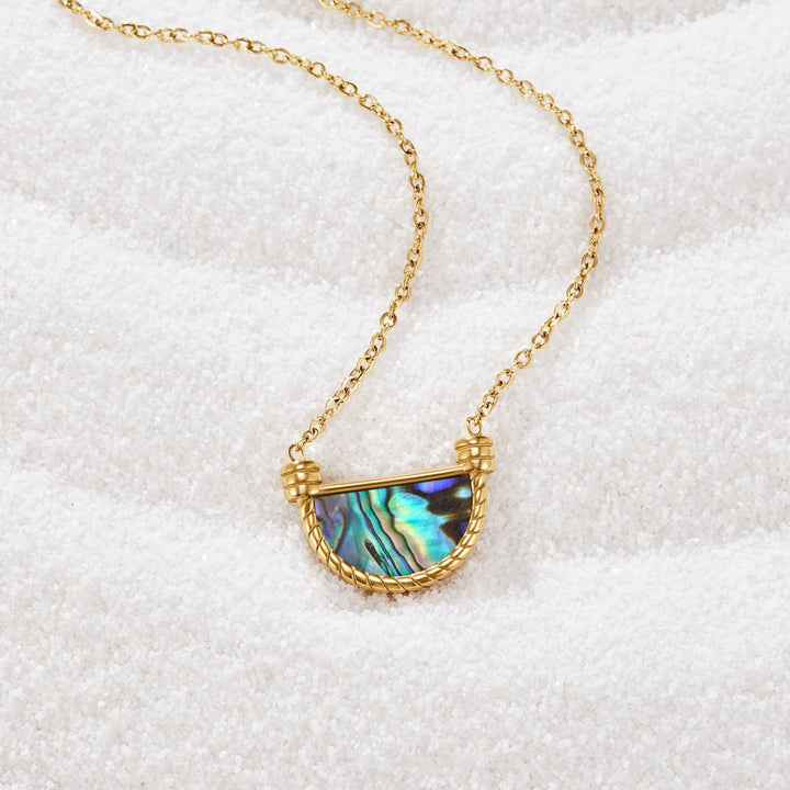 Pendientes de Concha Turquesa Amalfi