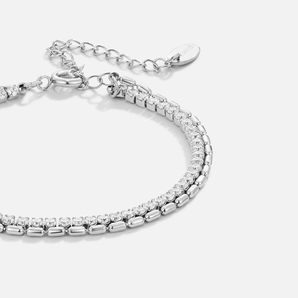 Pulsera de Plata Cristal Arelia