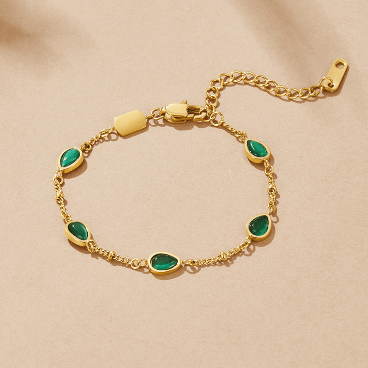 Pulsera de Piedra Verde de Arizona