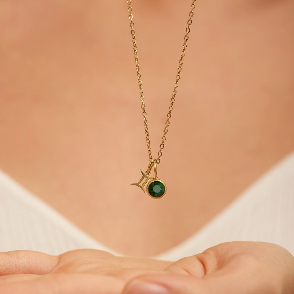 Collar de Piedra de Nacimiento del Zodiaco Astria