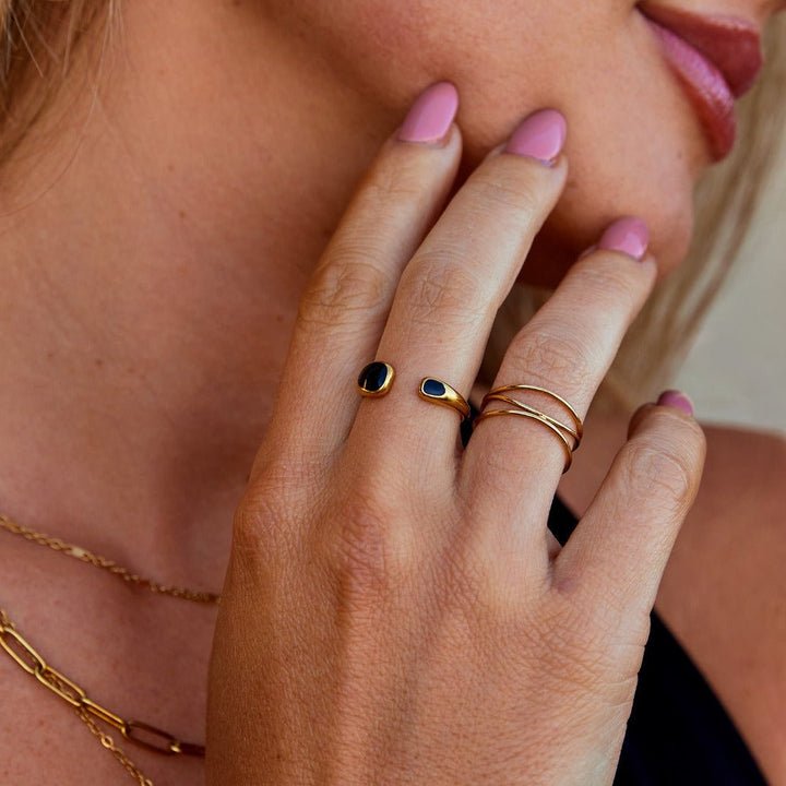 Anillo Envolvente Negro Sahara