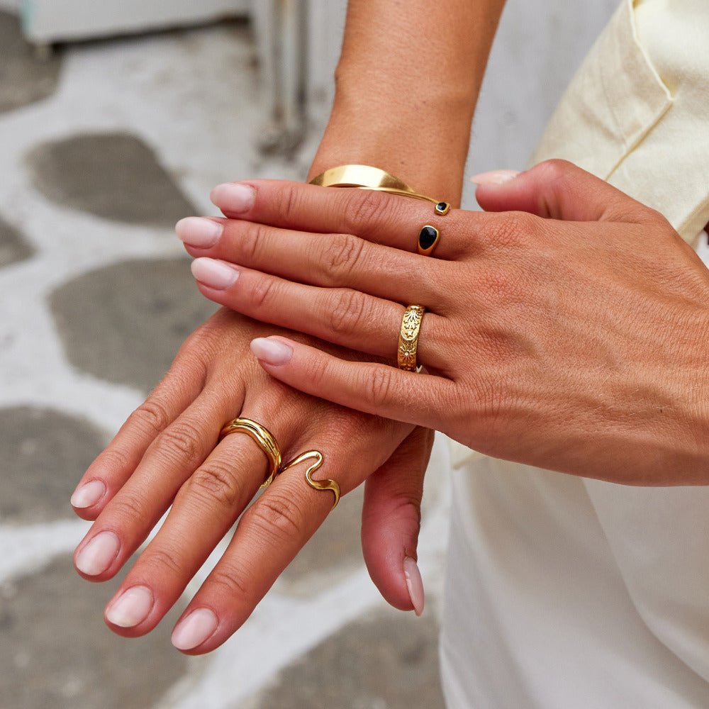 Anillo Envolvente Negro Sahara