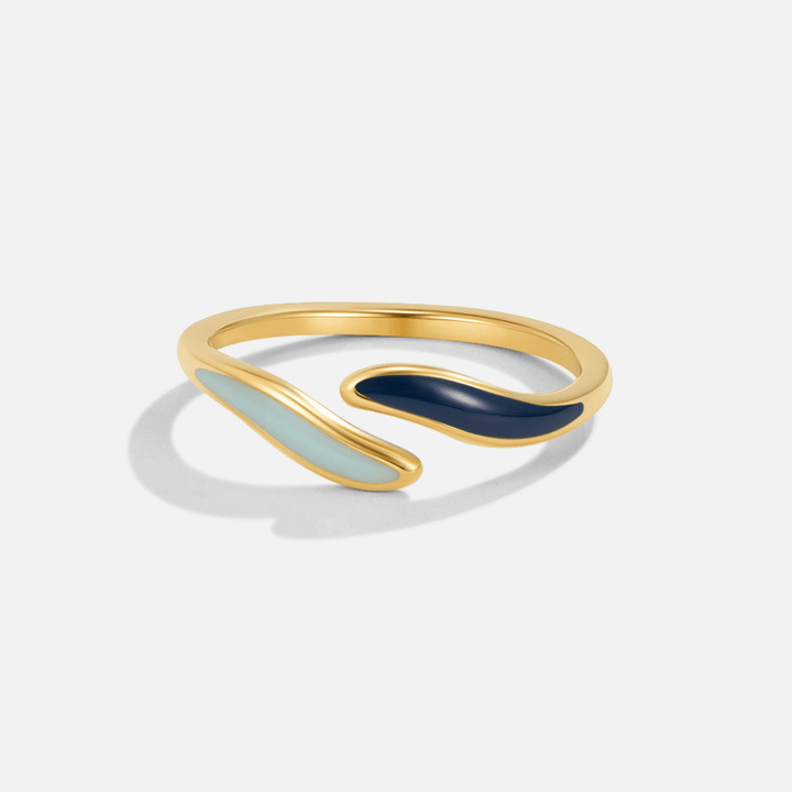 Anillo Envoltura de Olas del Océano Azul