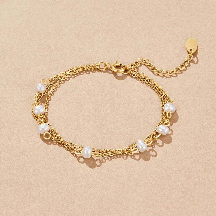 Pulsera de Perlas en Capas Callie