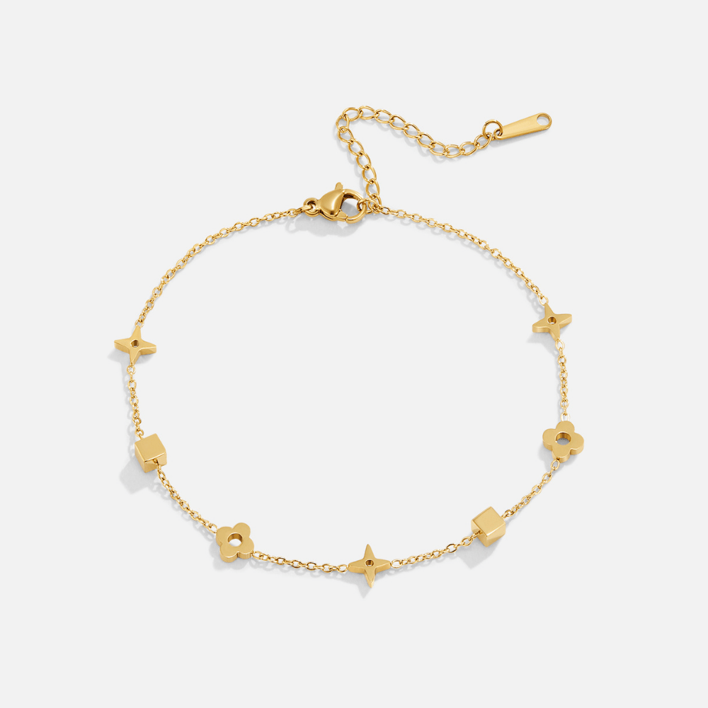 Charms Ankle de Brillo Dorado de Charlie