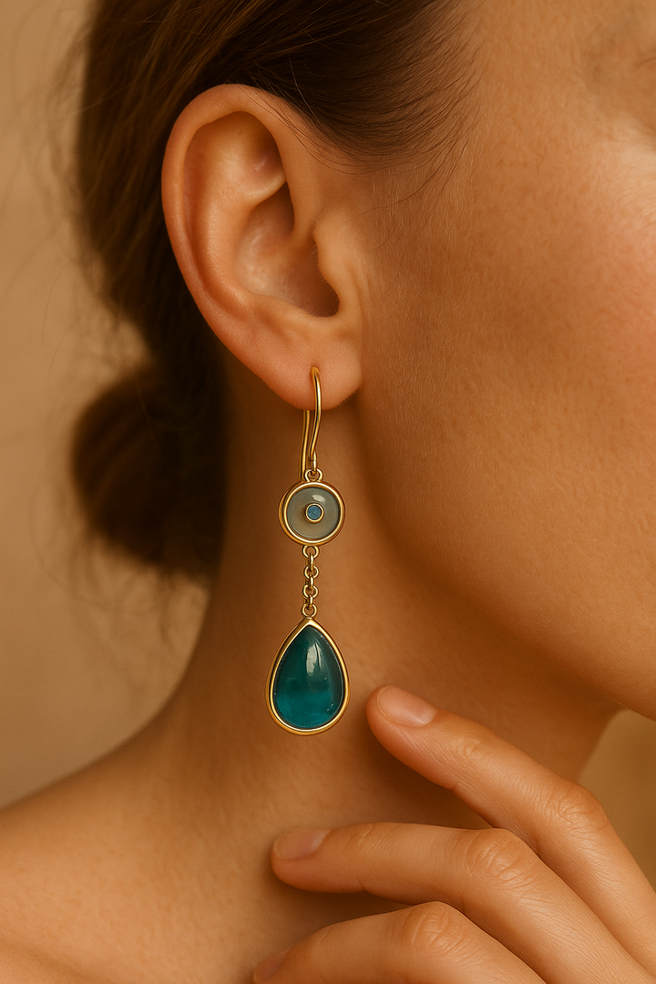 Calista | Aretes Colgantes Blue Dream