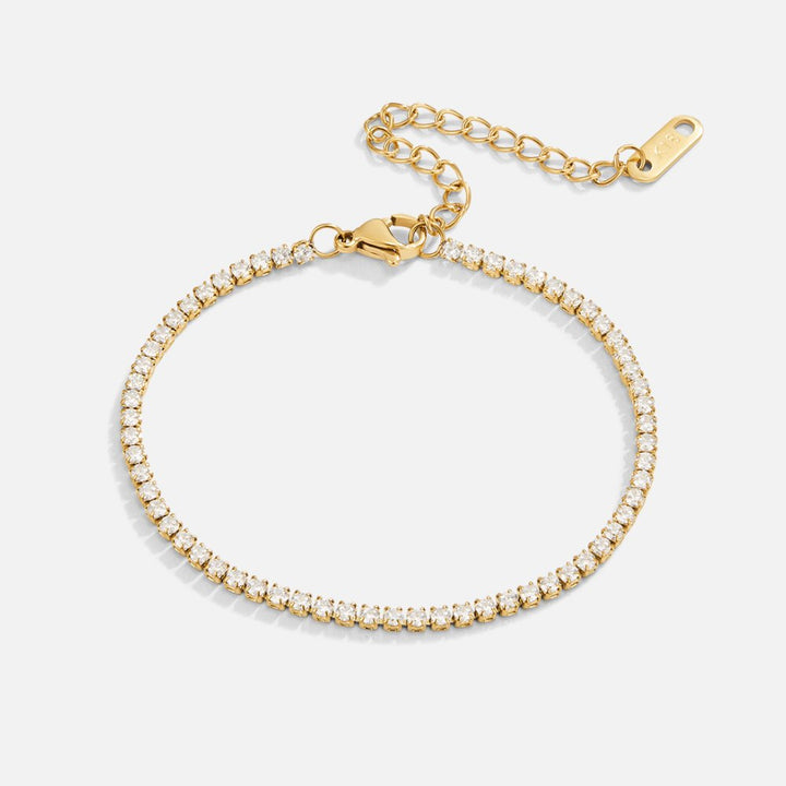 Encanto de Tenis Radiante: Pulsera Cordelia