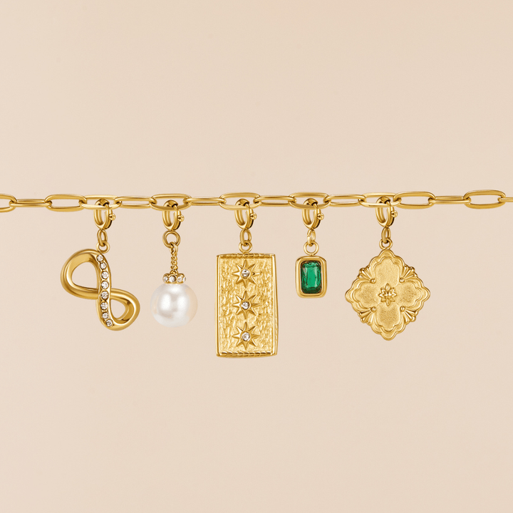 Encanto de Infinito de Cristal y Oro