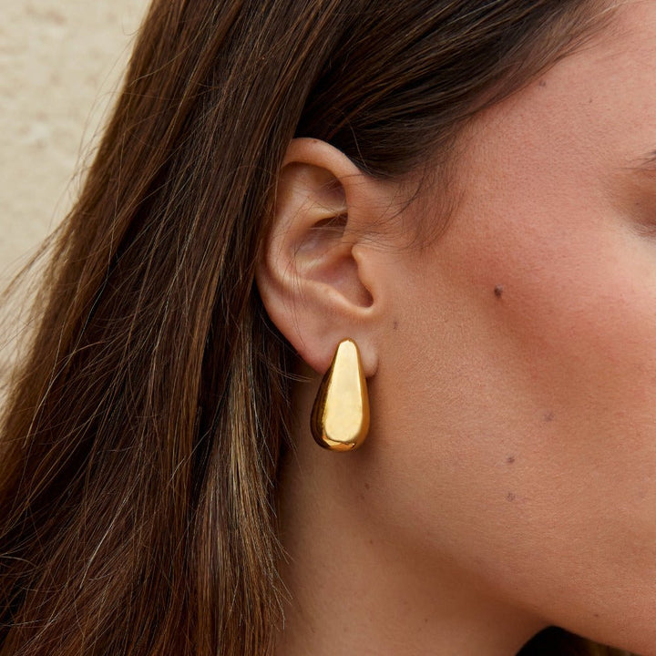 Pendientes Teardrop Dakota Gold
