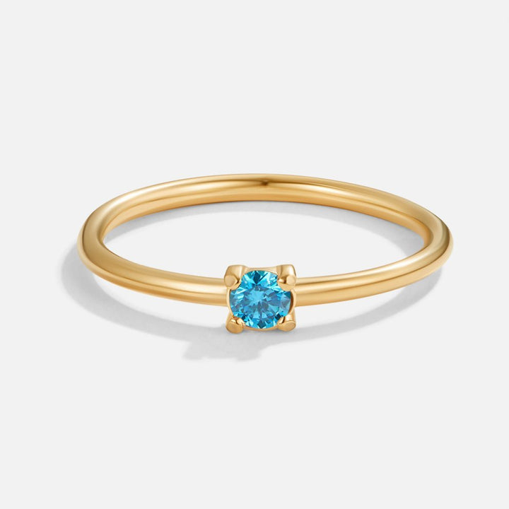 Deslumbrante de Diciembre: Anillo de Elegancia Brillante