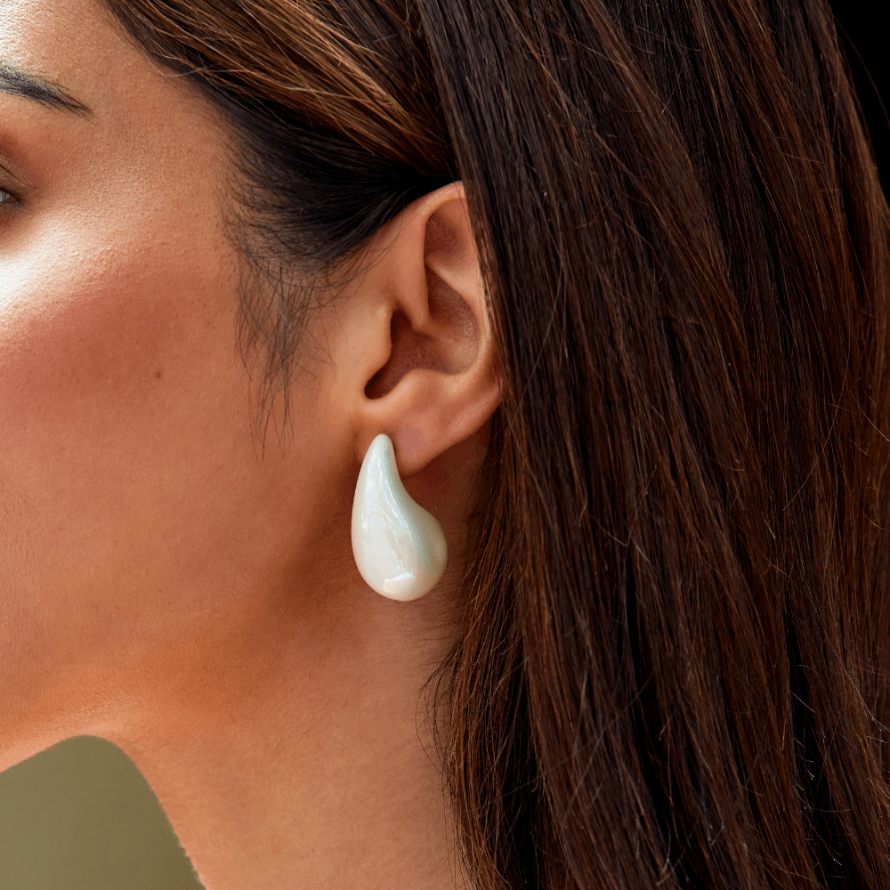 Pendientes de Perla en Forma de Gota Elena