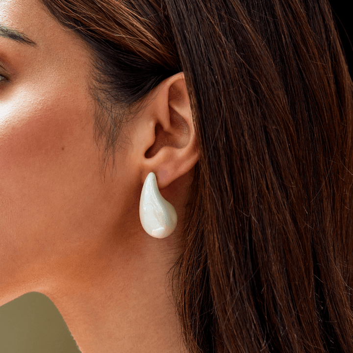 Pendientes de Perla en Forma de Gota Elena