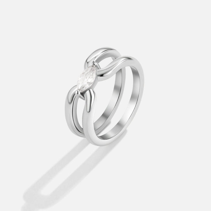 Anillo de Cadena de Enlace de Eliza Silver