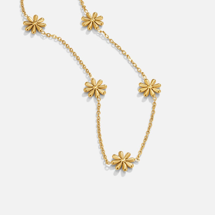 Collar de Oro de 18K Flower Power
