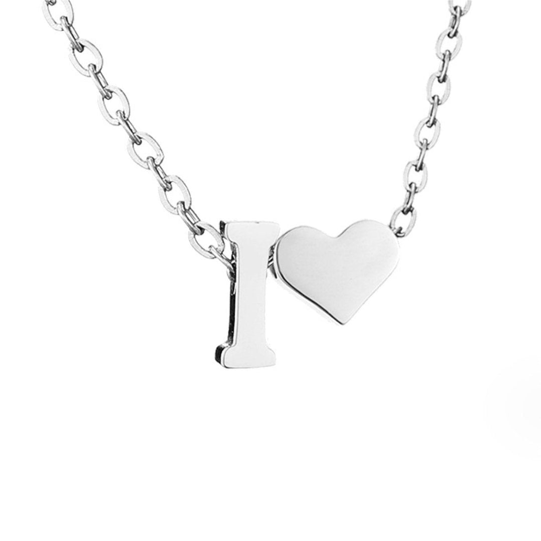 Collar 'Amor Eterno' de Plata con Inicial