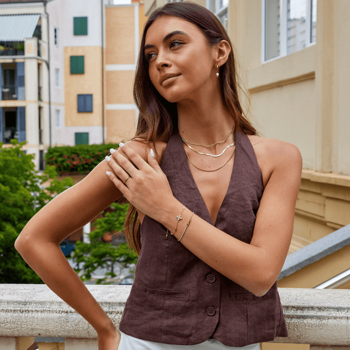 Pulsera de Encanto de Cuatro Hojas de Trébol