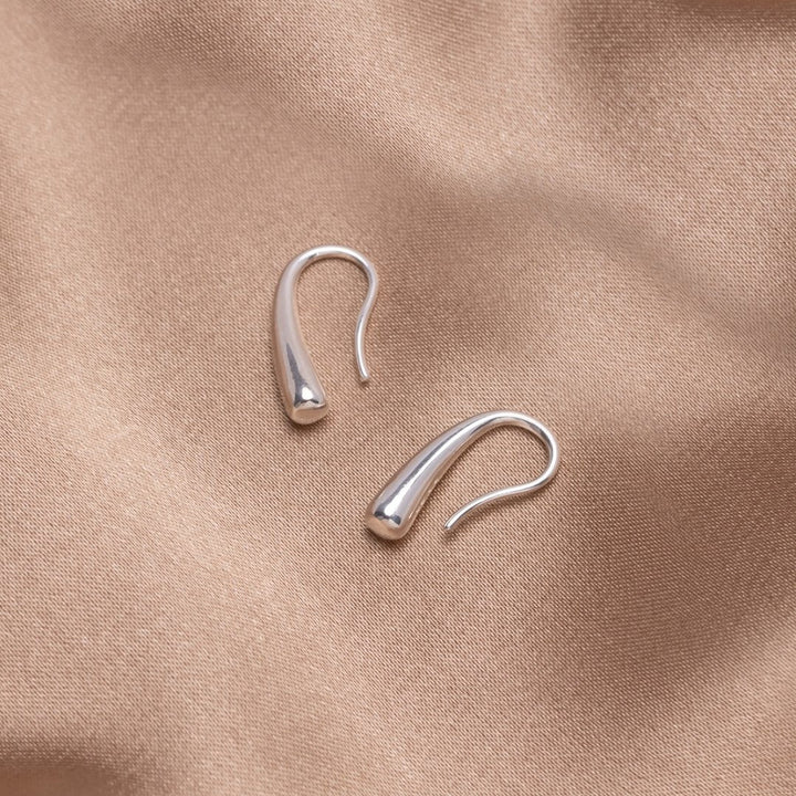 Pendientes de Plata con Gota de Agua Francesca