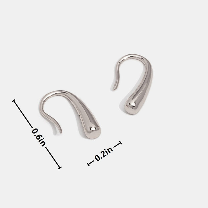 Pendientes de Plata con Gota de Agua Francesca