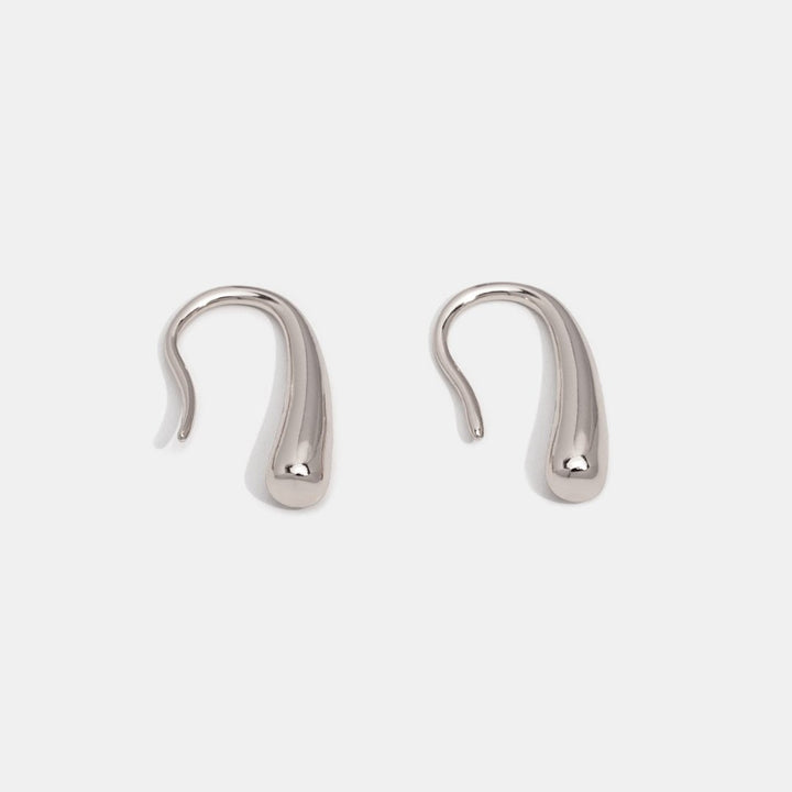 Pendientes de Plata con Gota de Agua Francesca