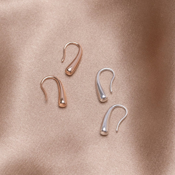 Pendientes de Plata con Gota de Agua Francesca