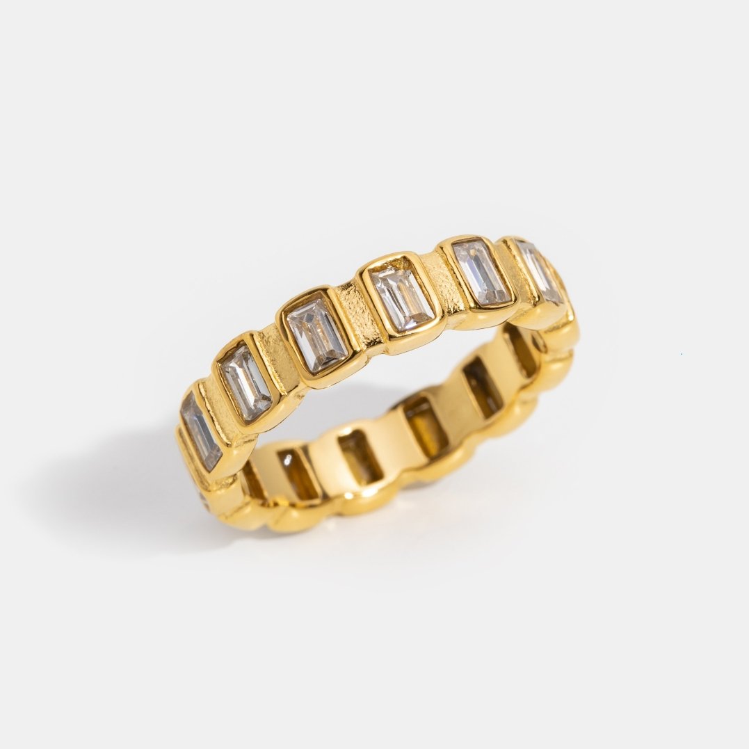 Anillo de Cristal Cuadrado Gigi