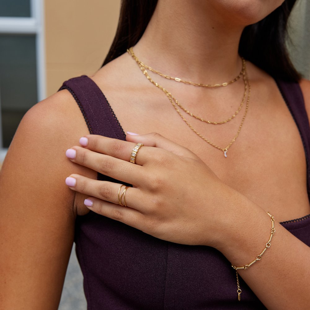 Anillo de Cristal Cuadrado Gigi