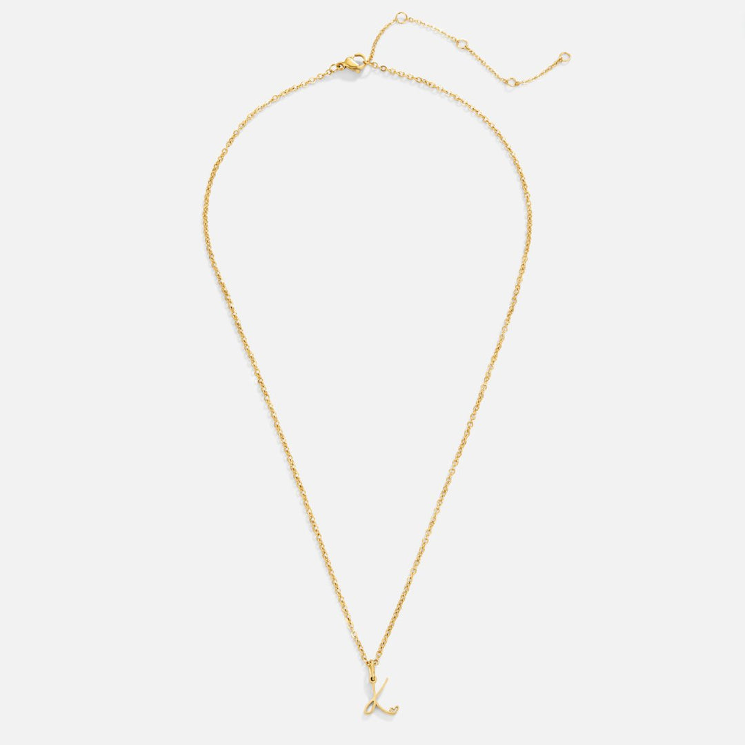 Collar de Corazón con Letra de Oro