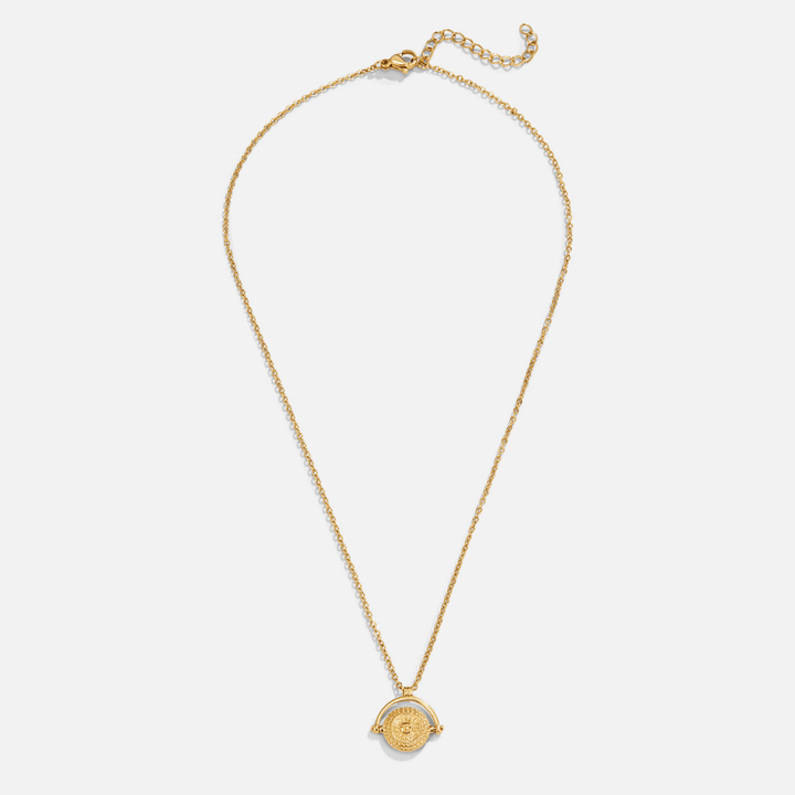 Collar de Moneda Sol Dorado