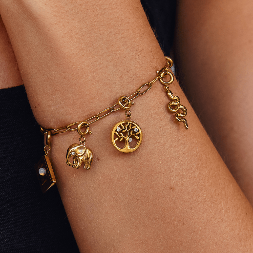 Encanto del Árbol de la Vida Dorado