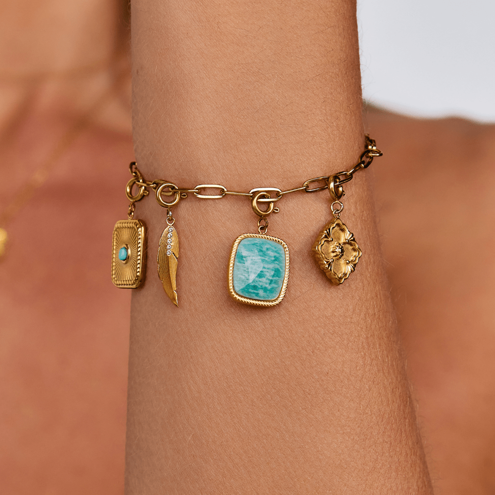 Encanto de Piedra Amazonita Verde