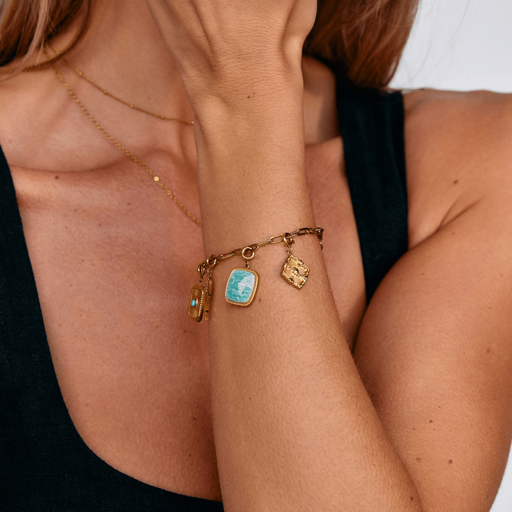 Encanto de Piedra Amazonita Verde