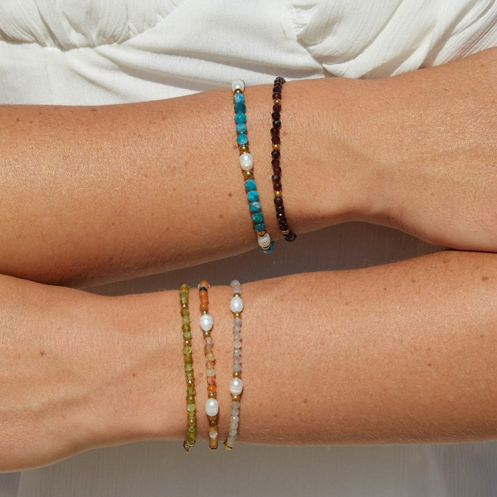 Pulsera de Peridoto Verde