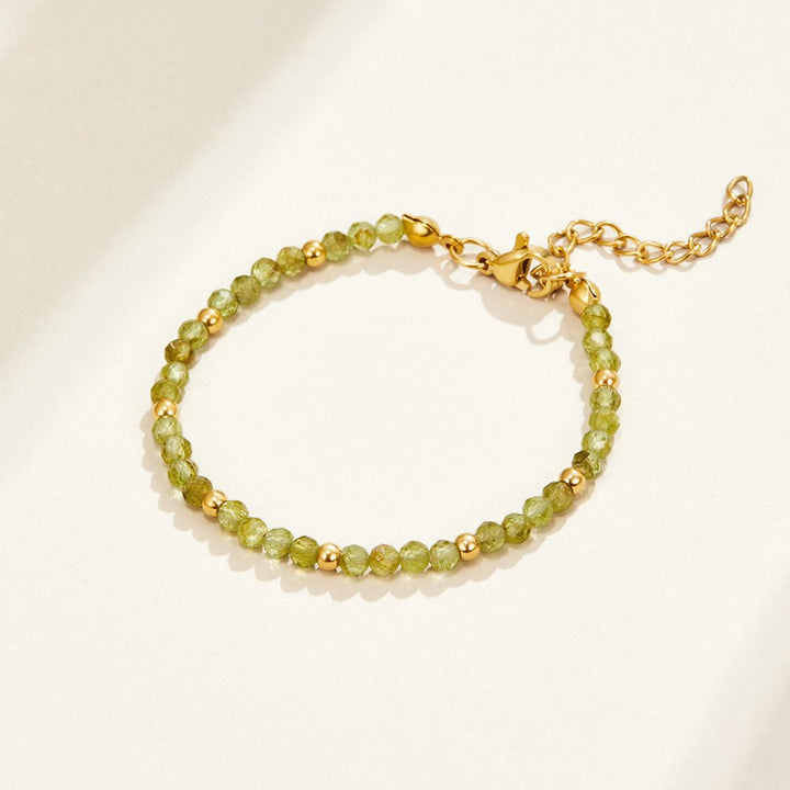 Pulsera de Peridoto Verde