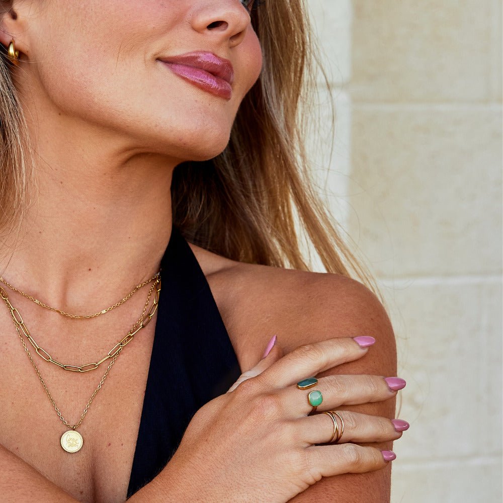 Anillo Envoltura de Sauce Verde