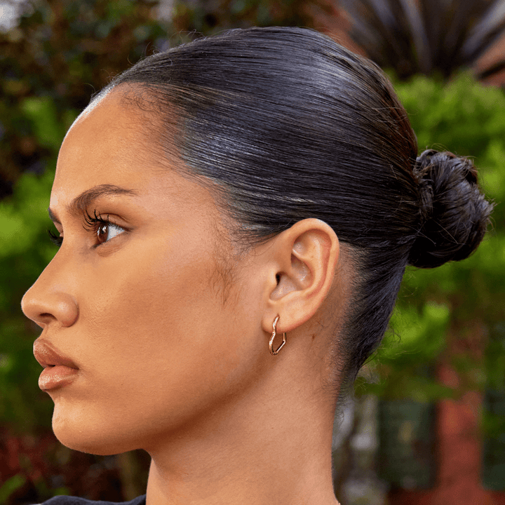 Aros de Corazón Dorados