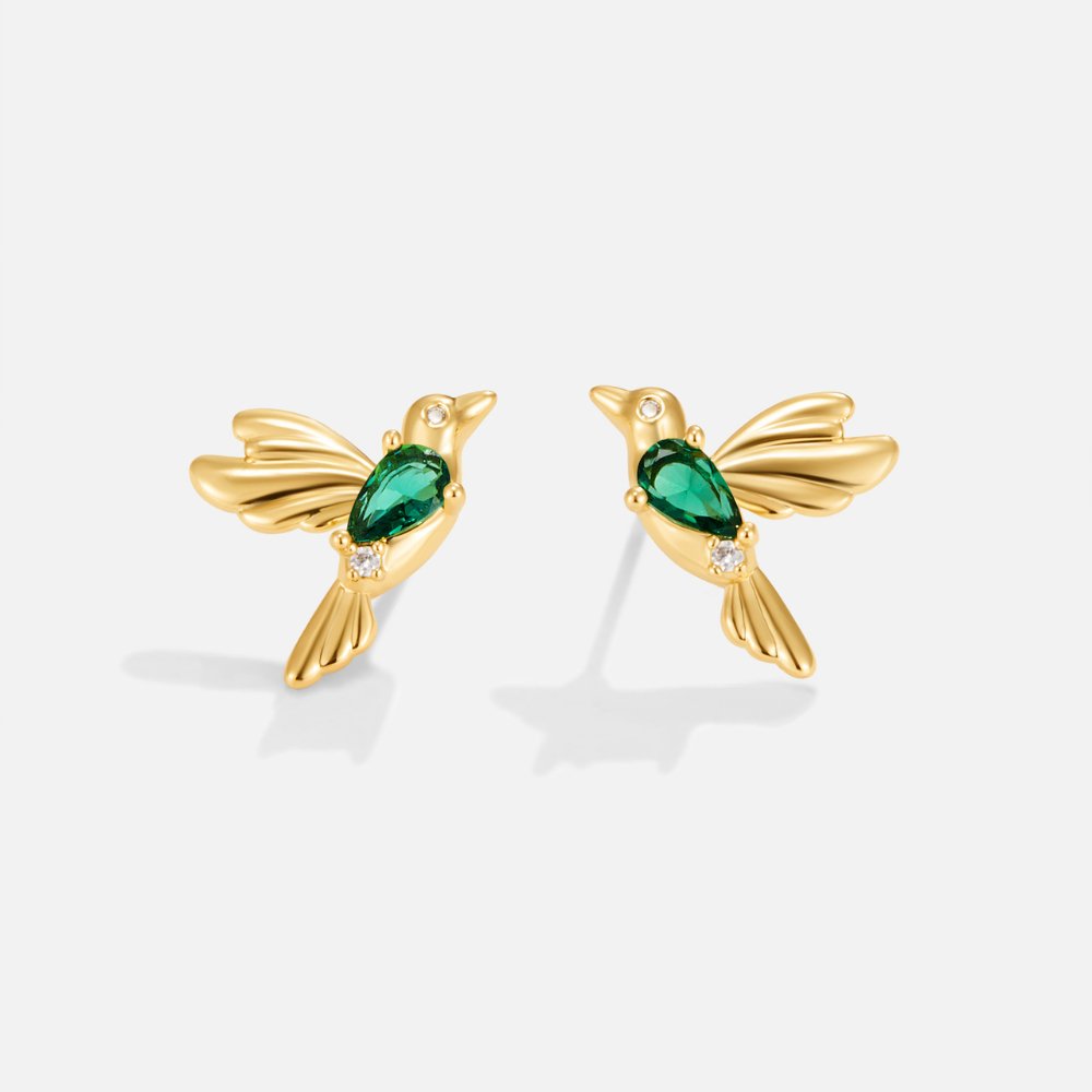 Pendientes de Stud Colibrí
