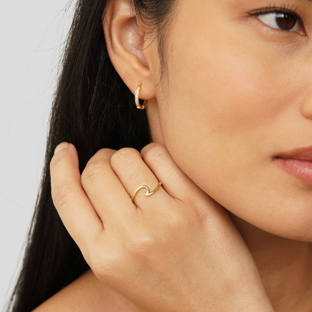 Anillo Imari Oro Olas