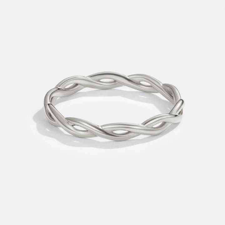 Anillo Infinito Retorcido en Plata